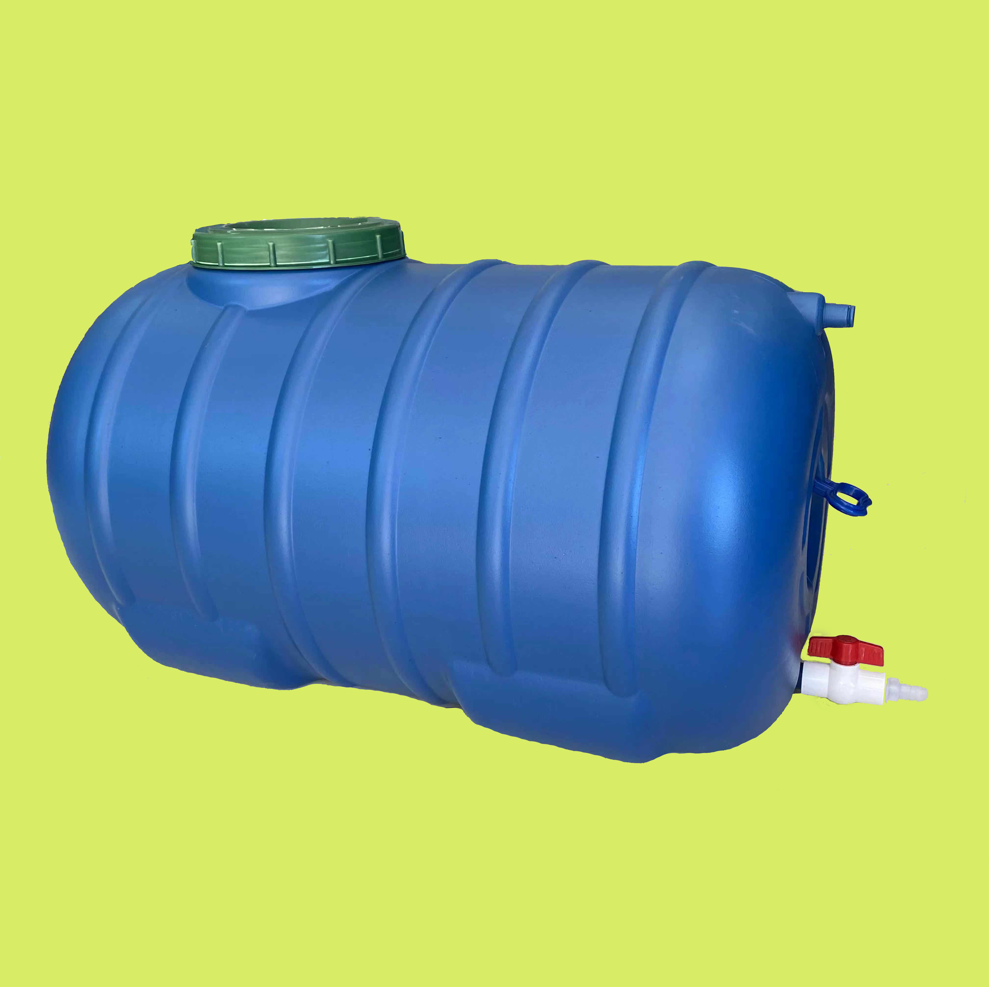 編號：400斤藍圓帶水制；身長(cháng)920mm   身直徑560mm 高560mm 口徑230mm